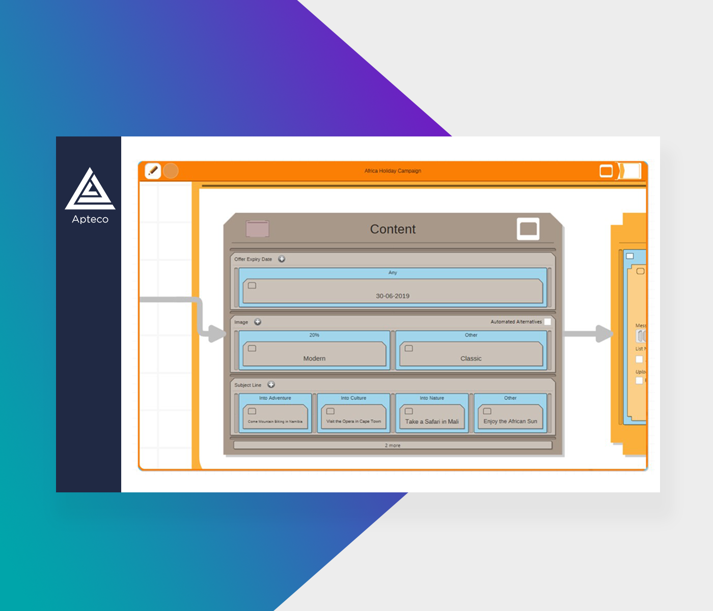 screenshot of Apteco PeopleStage